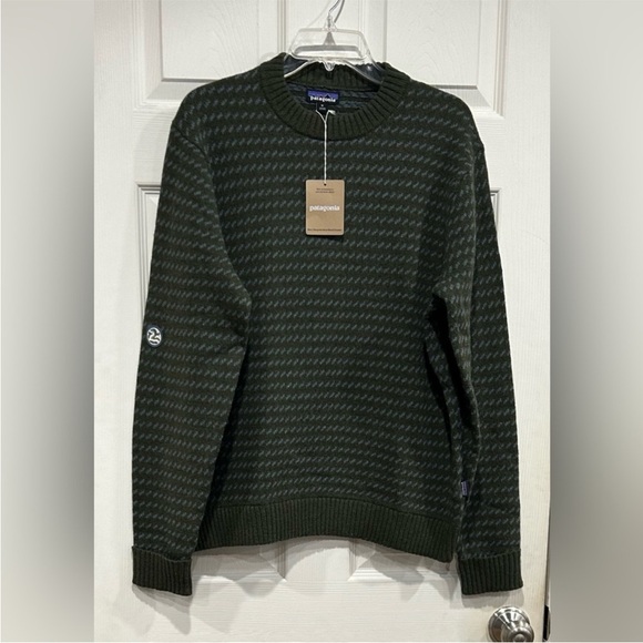 Patagonia Other - Patagonia Men's Small Recycled Wool Sweater Pine Needle Green NWT Crewneck